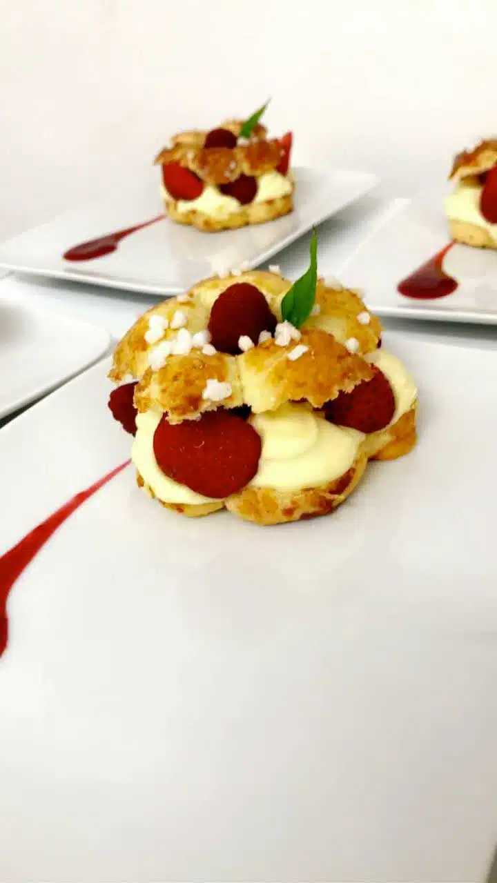 Choux framboise de Chacha